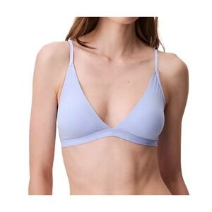 Calvin Klein Women Lavender Form To Body Lightly Lined Triangle Bralette L NEW